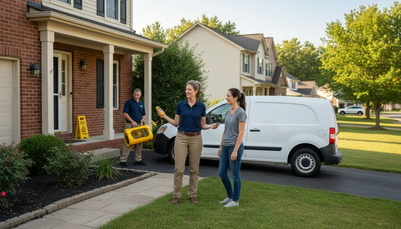 Residential water damage restoration in Roaring Spring, PA